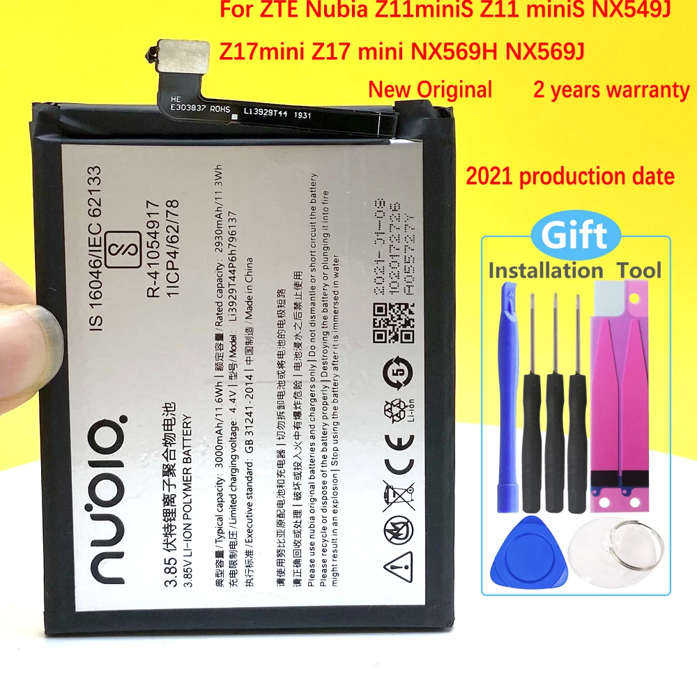Оригинальный аккумулятор LI3929T44P6H796137 для телефона ZTE Nubia Z11miniS Z11 miniS NX549J Z17mini Z17 mini