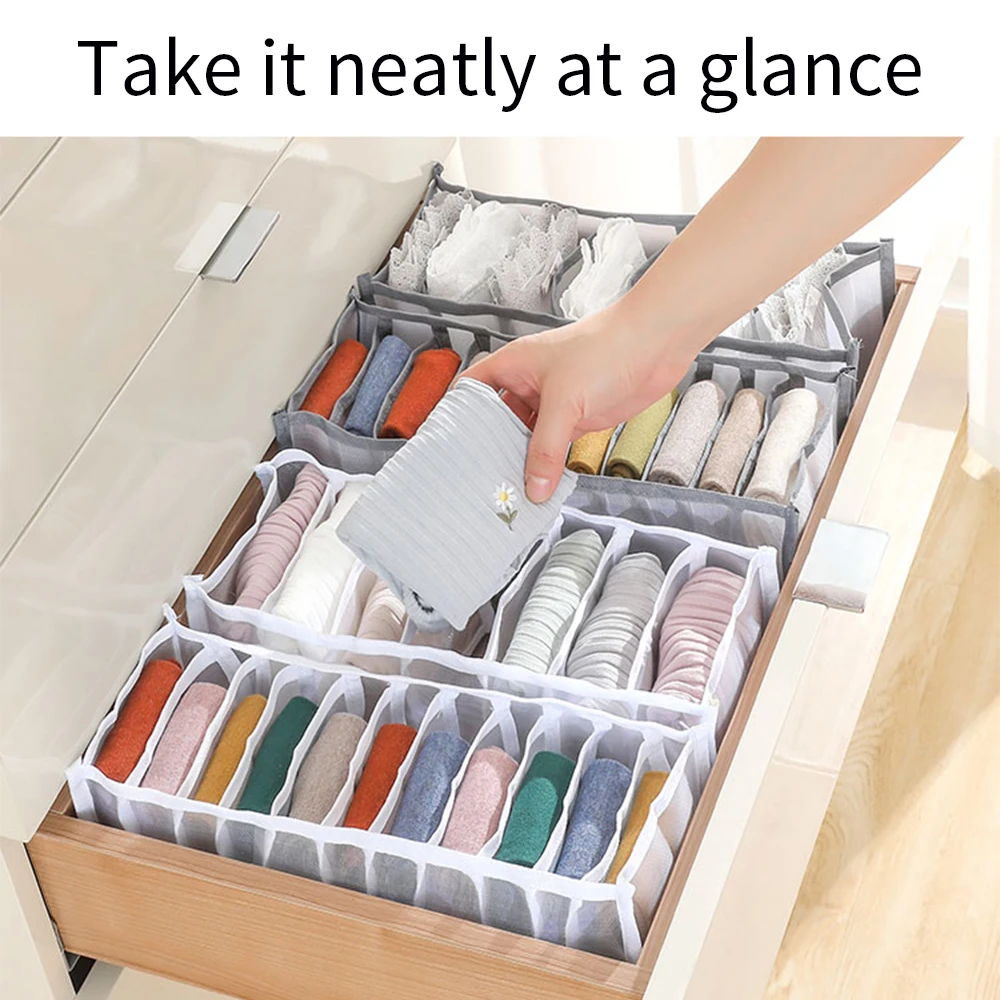 Мульти размер складной нижнее бельё для девочек коробка хранения белье гардероб