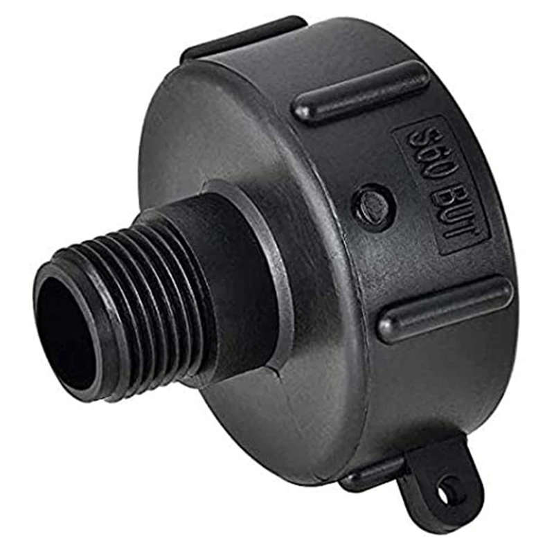 

275 330 IBC Tote Adapter Water Hose Male Adapter Garden Hose Drain Plug Connector - Coarse Thread X Garden Hose