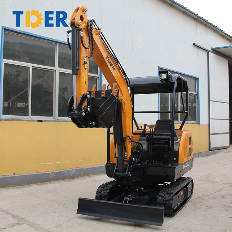 

China Import Sale TIDER Brand TCE25 2400kg CE New Tools Engine Diesel Bucket Function Micro Mini Crawler Digger Excavator