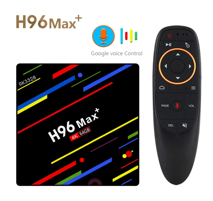H96 Max Plus tv Box 2,4G/5G Wifi Android 9,0 RK3328 четырехъядерный BT 4,0 Google Play Smart tv USB3.0 H.265 4K Youtube Netflix
