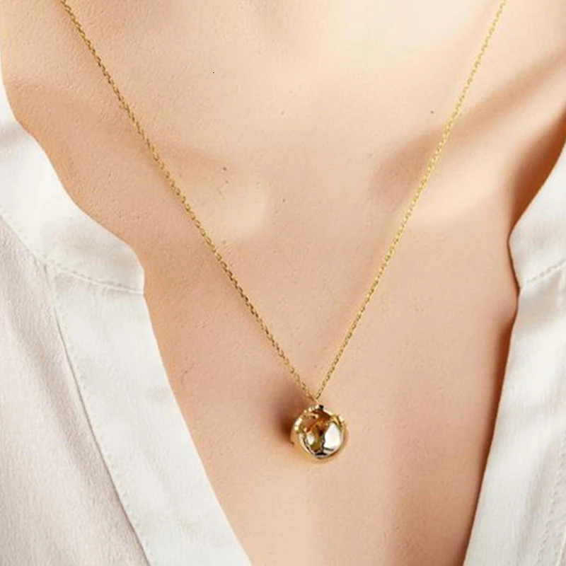 Ожерелье с планетами и землей женское модное ожерелье круглым светом из розового