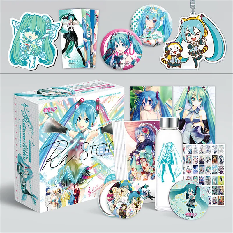 Hatsune Miku большая подарочная коробка аниме Вокалоид Мику повторно начать стикер