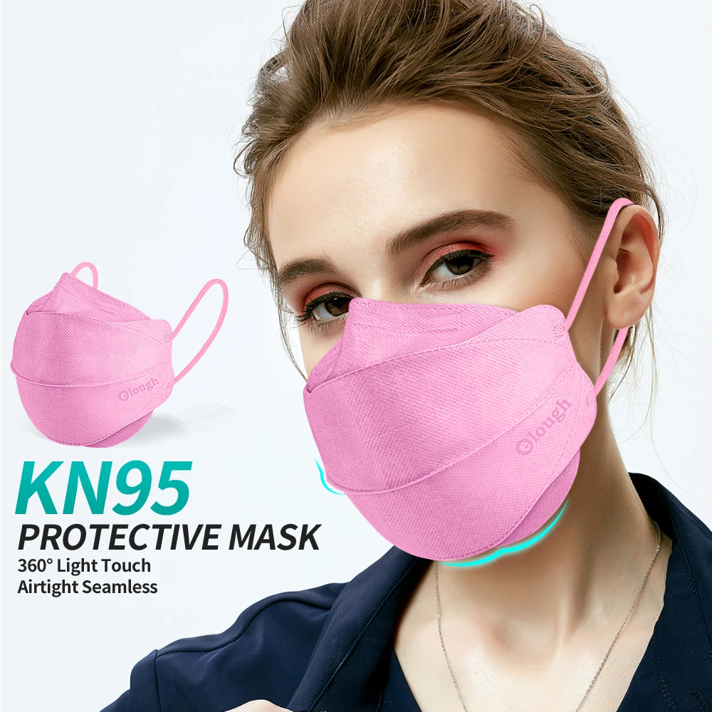 Elough 4D ffp2 CE маска kn95 сертифицированные цветные маски mascarilla fpp2 подтвержденные