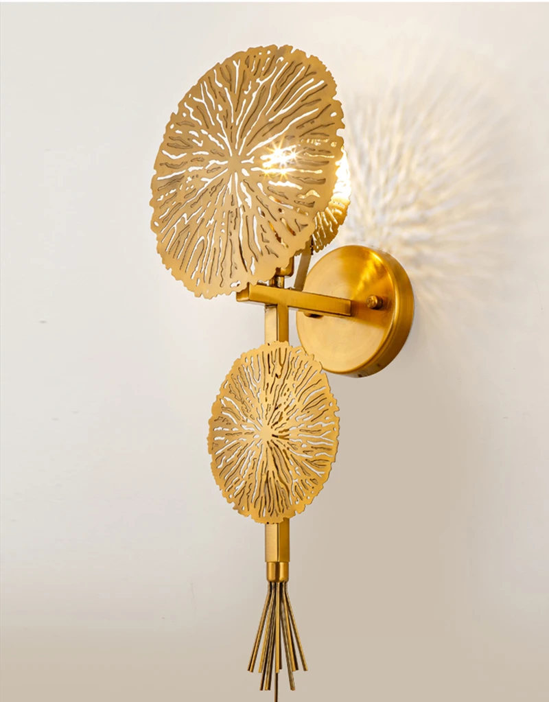 Золотой настенный светильник модный светодиодный роскошный дизайн хорошее