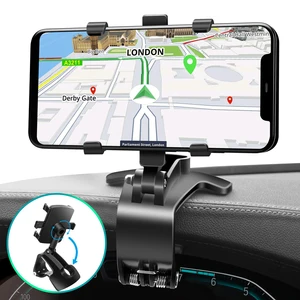 anmone car dashboard bracket rearview mirror sun visor mobile phone car holder fold grip gps navigation smartphone auto stands free global shipping