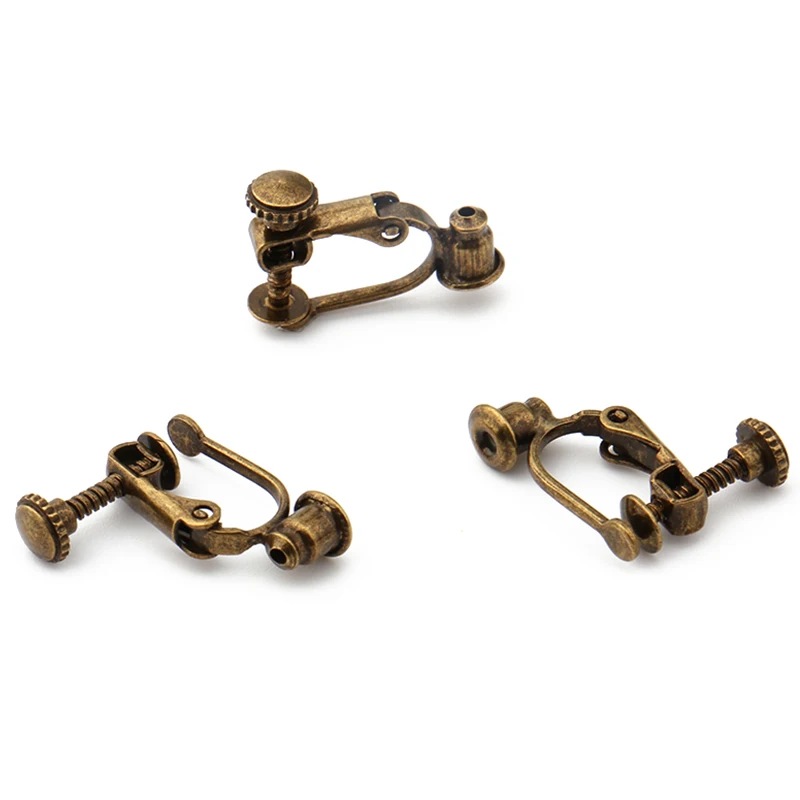 10pcs Ear Clip Converter Multiple Styles Multiple Colors DIY Jewelry Making Accessories No Pierced Clip on Earrings Wholesale