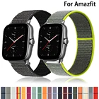 Ремешок 20 мм22 мм для часов Amazfit GTS22eGTS2 MiniGTR 42 мм47 ммGTR22estratos 23, нейлоновый ремешок для часов Amazfit ремешок bip