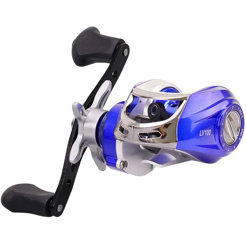 

Катушка для заброса приманки 7,2: 1 скоростная Рыболовная катушка синяя в наличии катушка 18 + 1 шарикоподшипники правая руль пластиковые рыбол...