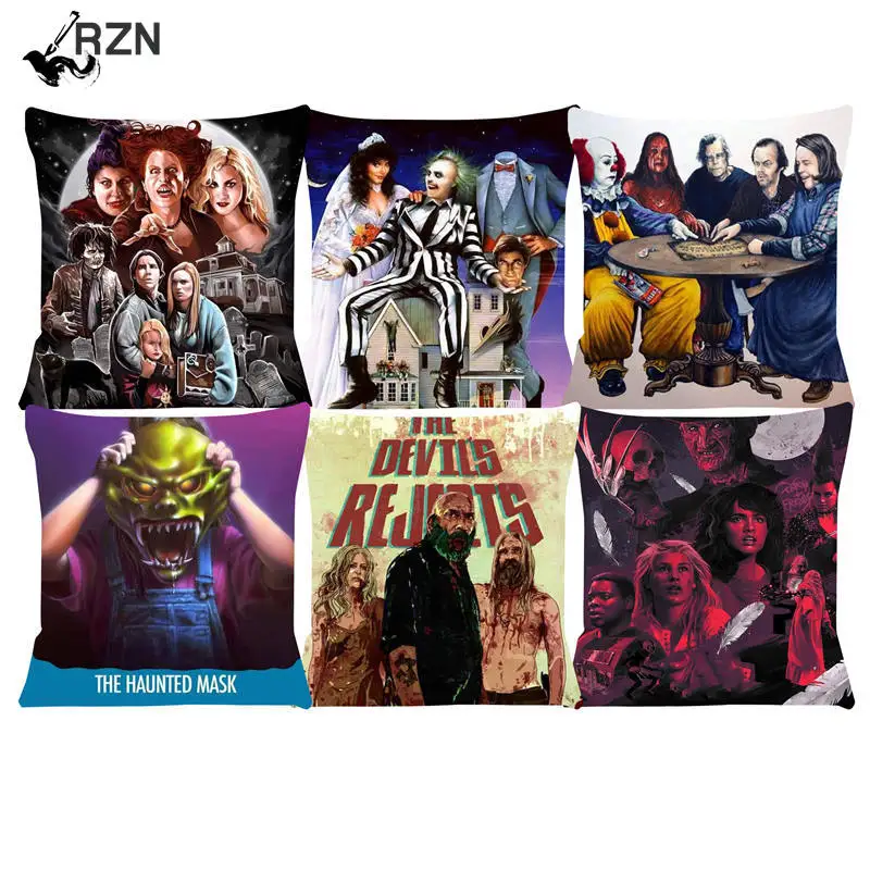 

Horror Movie Cushion Cover Comfortable Short plush Pillow Cases Chair Car Sofa Pillow Cover Home Decorative SJ-114