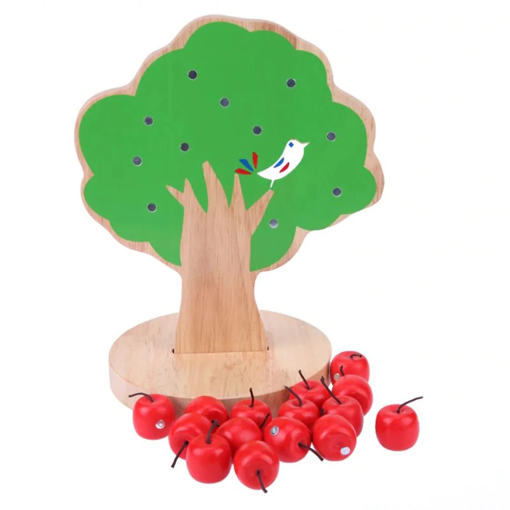 Children'S Wooden Magnetic Apple Tree Mathematics Teaching Toys Early Childhood Educational Arithmetic | Игрушки и хобби