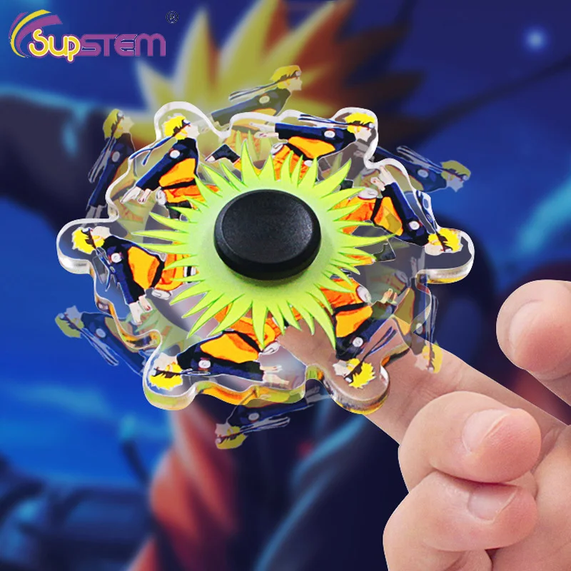 

Fidget Adult Childs Hand Spinner Gyro Anti Stress Cartoons Animation Running Comic Pattern Rotating Fingertip Spinning Pop Toys