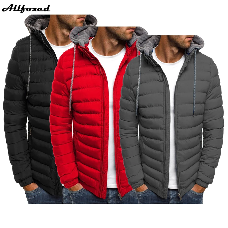 

Windproof Jackets Men Down Parkas Winter Hooded Jackets Padded jacket men Thicken Warm Lightweight Parkas New Men Warm Coats