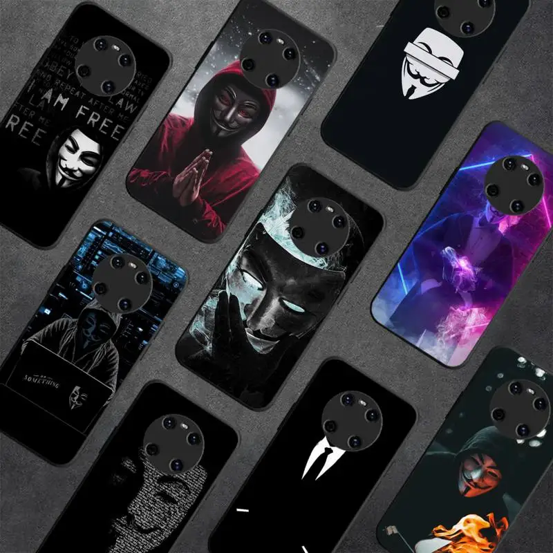 

Anonymous Phone Case For Huawei Y 5 Y6 2019 Y5 2018 Y9 2019 Luxury case for 9prime2019