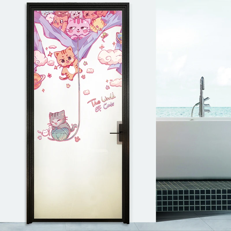 

Creative Cat Family Wall Stickers Mural Art Home Decor For Kids Rooms Decoration Wall Stickers Waterproof Wallpaper