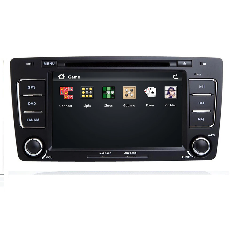 Beste Auto Multimedia Speler Gps Autoradio 2 Din 7 Inch Voor Skoda Octavia 2009-2013 Bluetooth Ipod Fm Radio Rds Wifi Dvr Sd