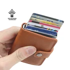 Новый Для Мужчин's держатель для Карт Rfid Автоматическая бомба банковской карты держатель для карт из металла Алюминий оболочка анти-магнитный держатель для карт