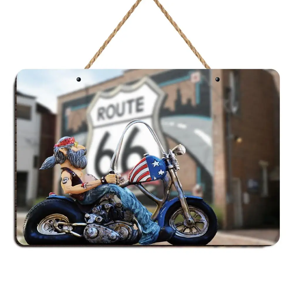 Горячая Route 66 номерная пластина бар Настенная Наклейка с деревьями знак