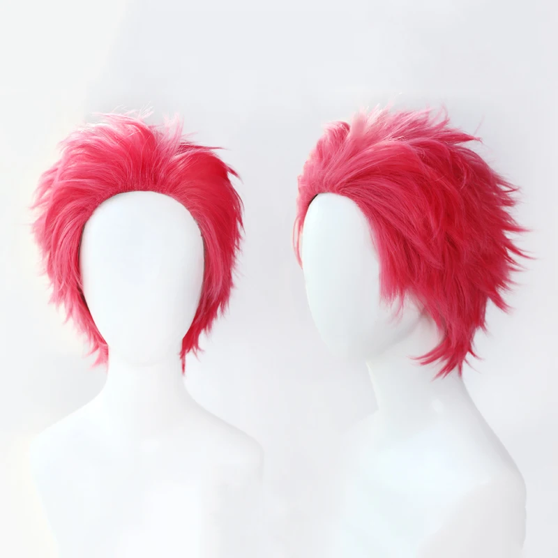 Anime Comic Demon Slayer Kimetsu no Yaiba Cosplay Wigs Akaza Wig Heat Resistant Synthetic Short Hairs Straight Men |