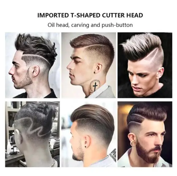 

T9 Hair Trimmer Professional for Men Rechargeable Baldheaded Electric Hair Cordless Shaver Trimmers Haircut Razor Blade Comb