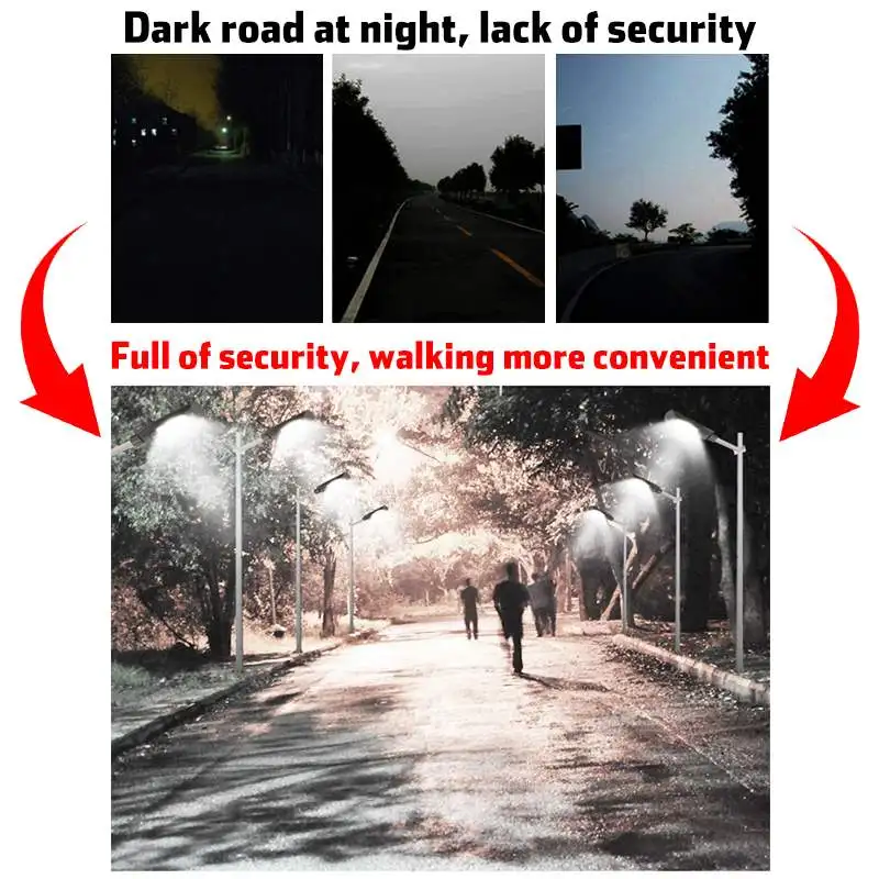 

120W 144 LED Solar Street Light Outdoor Waterproof Radar PIR Motion Sensor Powerful Remote Control Wall Street Light