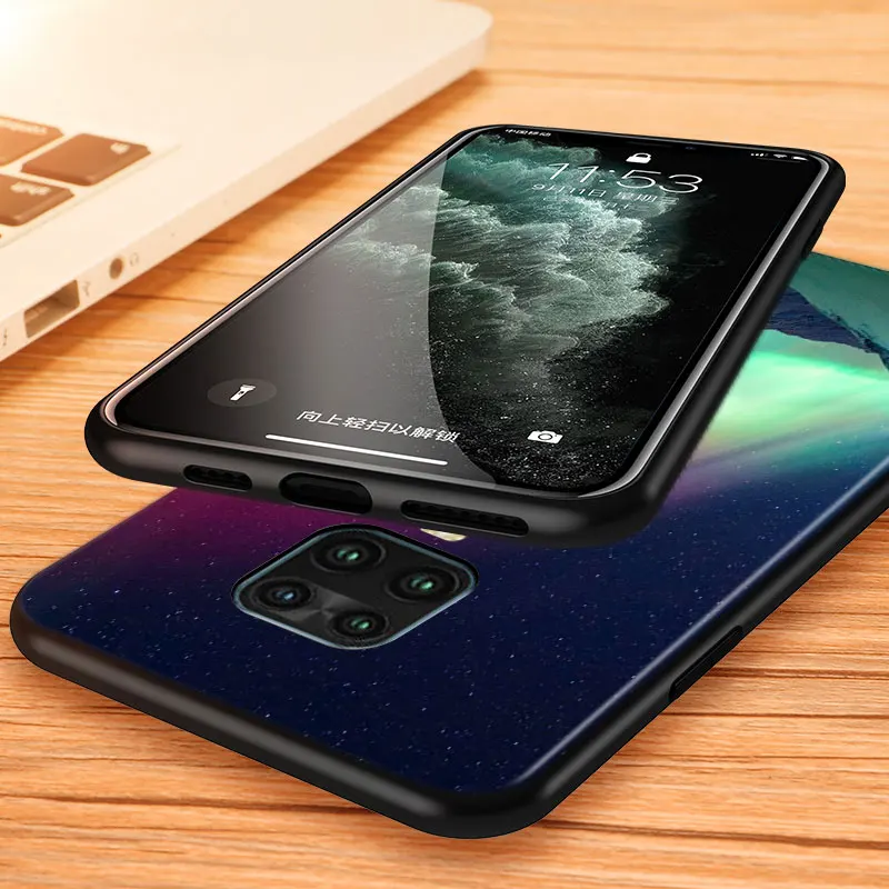 

Silicone Case Northern Lights Sky For Xiaomi Redmi Note 9 9S Max 8T 8 7 6 5 Prime Pro 5A 4X 4 Soft Phone Case