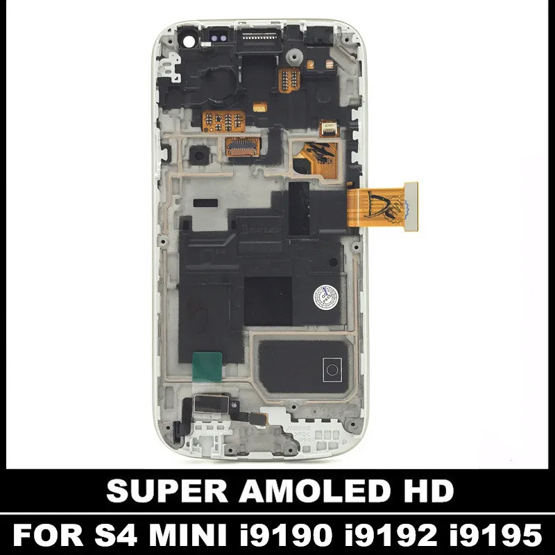 Для Samsung Galaxy SIV S4 Mini I9190 i9192 i9195 LCD Super AMOLED LCDs сменный экран сенсорный дигитайзер с