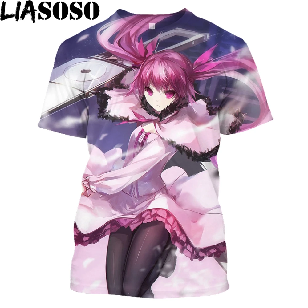 

LIASOSO Anime Akame Ga Kill T Shirt 3D Print Men Women T-Shirt New Oversized Round Neck Top Casual Loose Clothes Tee Sports Wind