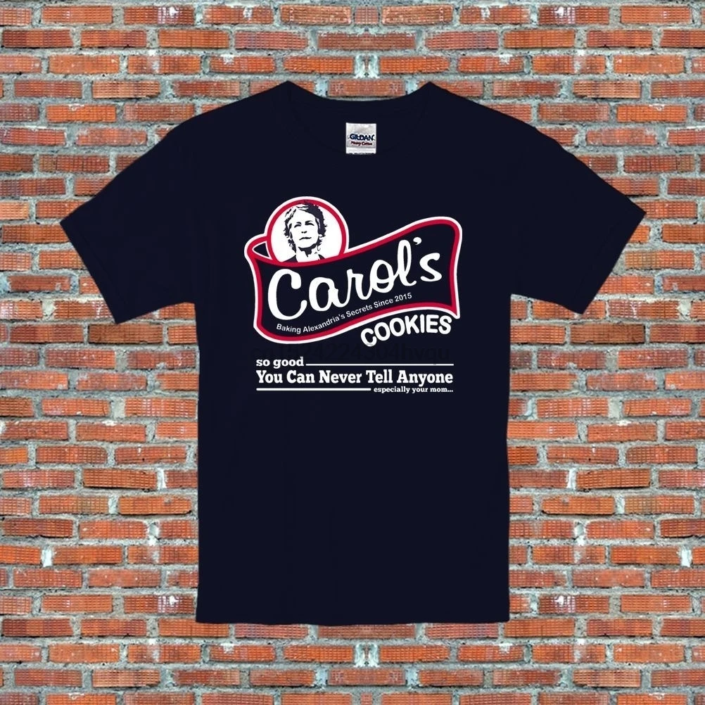 Carols печенье Ходячие мертвецы комиксов ТВ зомби Мужская футболка men wo