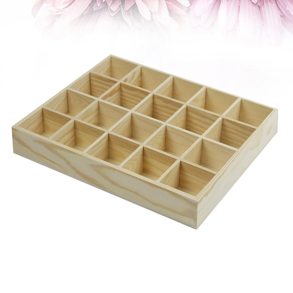 

20 Compartments Storage Box Underwear Storage Case Socks Organizer Panties Stackable Drawer Sundries Container Original Wooden