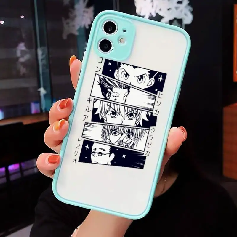 

Hunter X Hunter Killua Zoldyck Phone Cases Matte transparent For blue iPhone 12 Mini 11 Pro XR XS Max 7 8 Plus X Back Cover