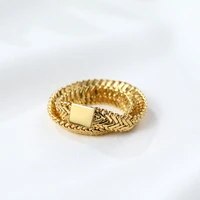 summer new fashion snake bone soft chain ring for women hip hop punk minimalist fold wear rings party jewelry accessories
