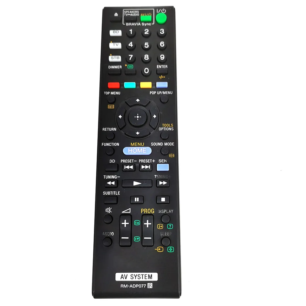 Б/у Оригинал RM ADP077 для SONY AV Системы дистанционного Управление BDV E780W HBD E280 E980W