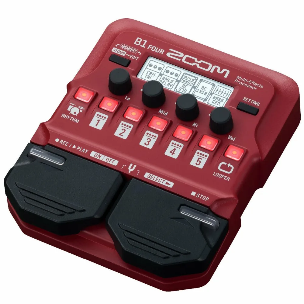 Оригинальный Zoom B1 четыре бас гитары мульти эффект процессоров один устройства