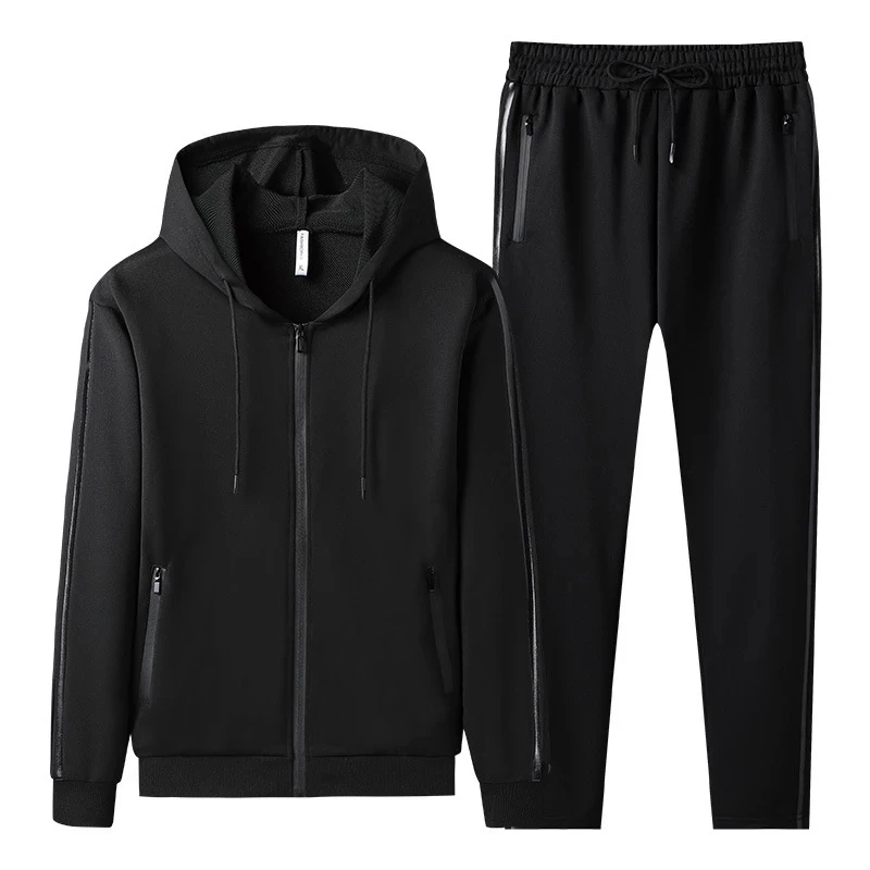

Men's Tracksuit Autumn Winter 2021 Man Sweatshirts Hoodie Sets Clothing Long Sleeve Zipper Fashion Cotton Polyester Full Sports