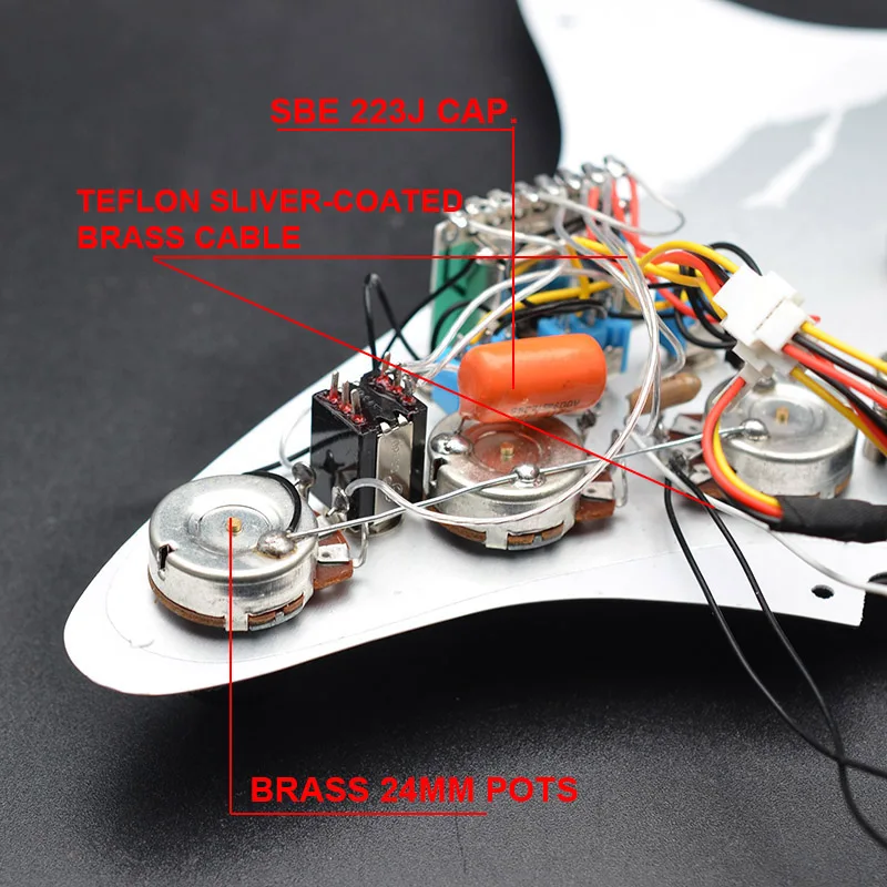 Электрическая гитара Duluxe Strat с проводкой Singlecut GP-панель загруженная