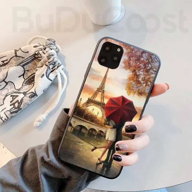 Модный чехол для телефона с изображением Парижской Эйфелевой башни iPhone 11 7 Pro Max X XS