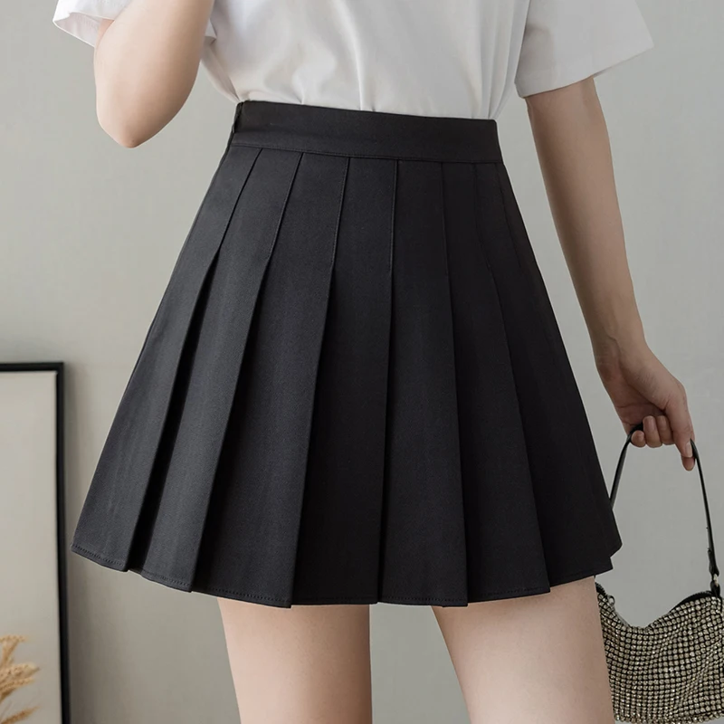 

Pleated skirt the a-line skirt packet buttock summertime joker bust skirt of tall waist female wardrobe malfunction prevention i