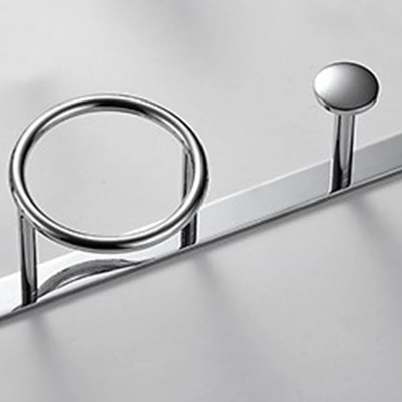 

Coat Rack Wall Mounted Hooks, Metal Coat Hook Rail for Coat Hat Towel Robes Wall Mounted Coat Rack Bathroom