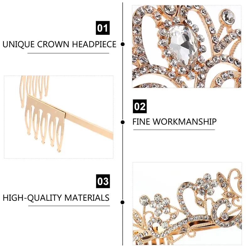 Повязка на голову для невесты 1 шт. костюм с короной красивые кристаллы - купить по