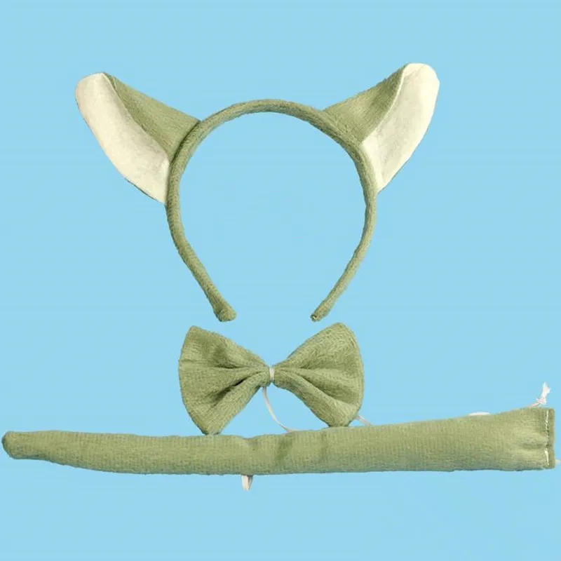 Животное серый волк повязка на голову для детей и взрослых мальчиков девочек