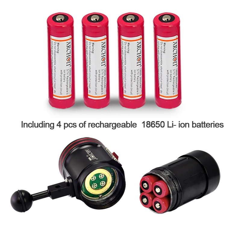 Профессиональный фонарь для дайвинга D36VR оссветильник ительный прибор