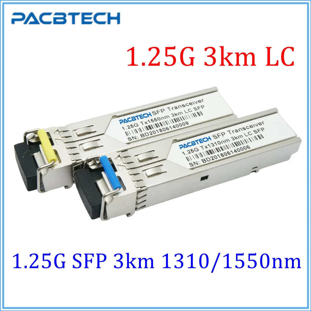 1 25G 1000 базовый BiDi нм/нм 3 км LC/SC WDM DDM SFP модуль трансивер Пара трансиверов |