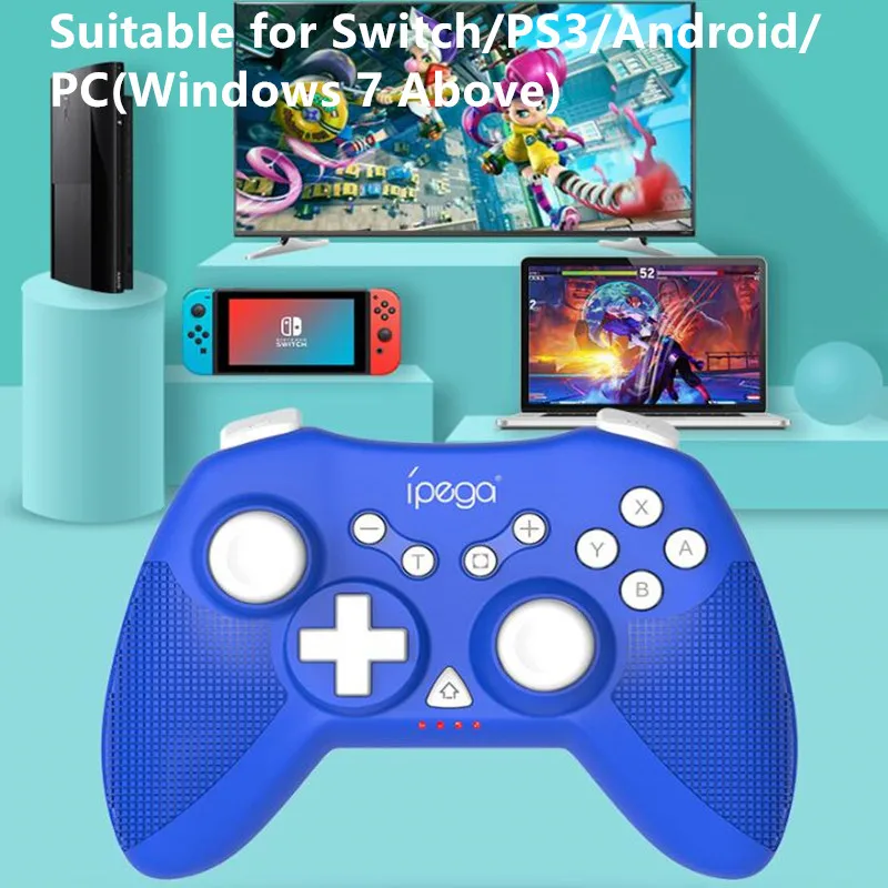 

Mini Wireless Controller Supports Gyro Axis, Turbo and Dual Vibration Gamepad Joystick For Nintendo Switch Pro ,PS3,Android,PC