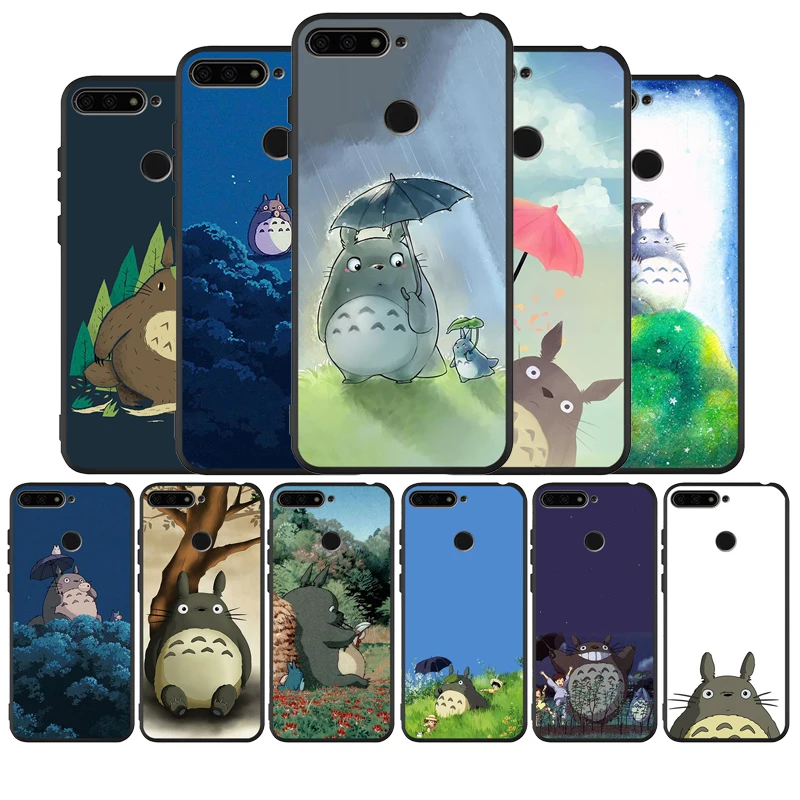 Черный силиконовый чехол для телефона My Neighbor Totoro honor 30 20 Pro 8 8X 9 10 Lite Mate