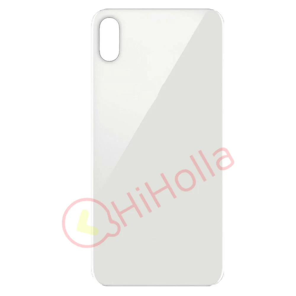 Большое отверстие для iPhone X XS MAX крышка аккумулятора Задняя стеклянная панель