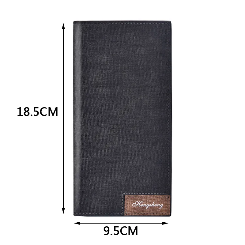 Long Slim Male Purses Custom Picture Carving Money Clip Picture Wallet Vintage Brand High Quality Leather Men Wallets