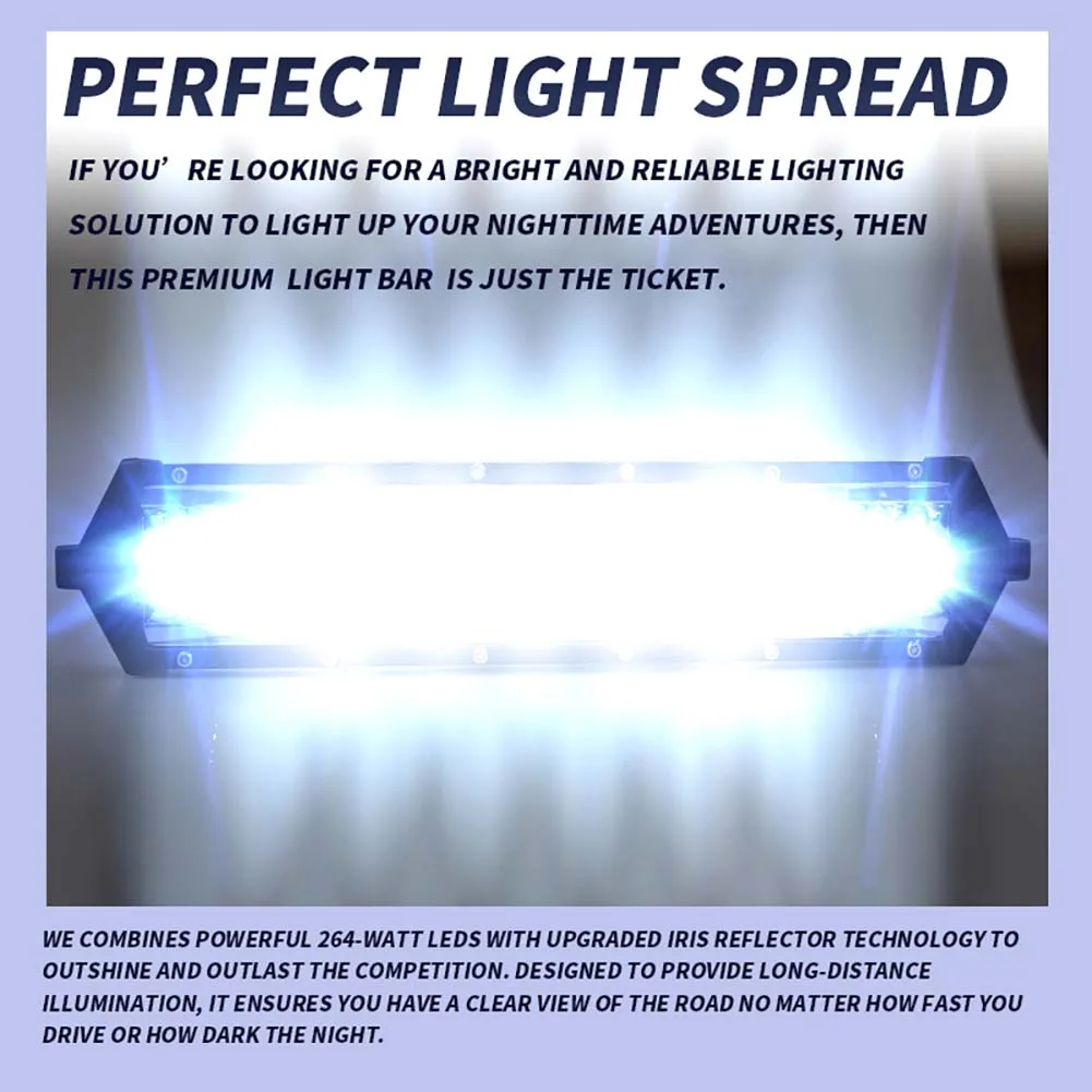 Светодиодная панель 5 рядов 88 чипов 264 Вт лм|Световая рейка/рабочее освещение| |