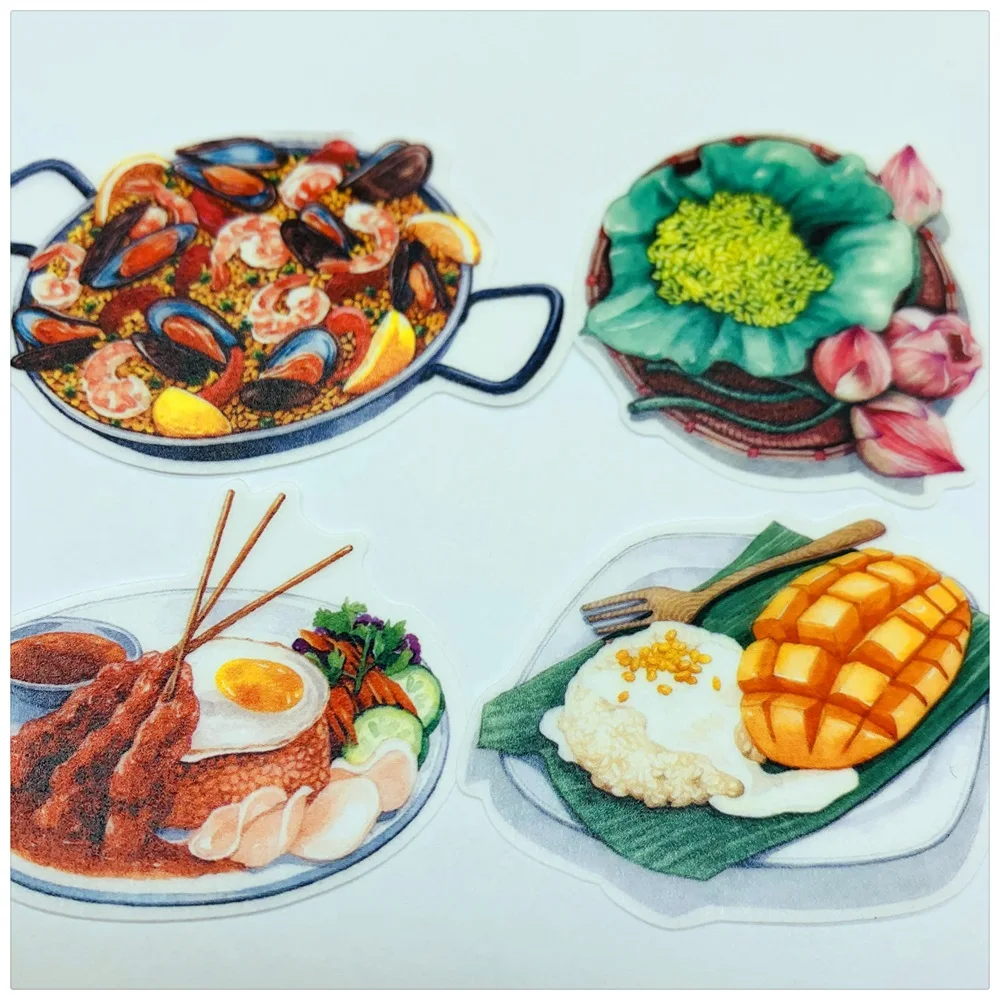 31 шт./компл. модные Стикеры для вкусной еды в Юго Восточной Азии DIY альбом