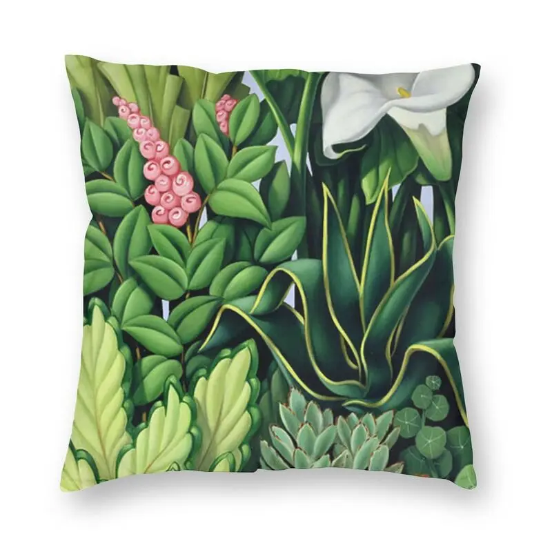 

Catherine Abel Beautiful Foliage Cushion Cover Botanical Plants Floor Pillow Case for Living Room Cool Pillowcase Home Decor